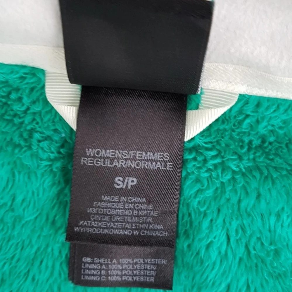 THE NORTH FACE Osito 1 Fleece Full Zip Jacket OSCAR GREEN Women Sz Small - Picture 5 of 11
